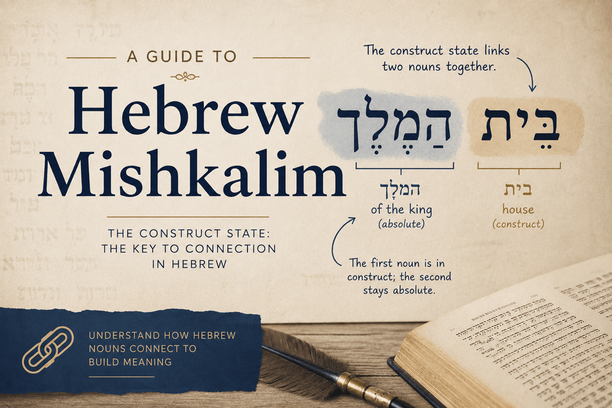 Mastering Hebrew Mishkalim — a visual guide to the Hebrew noun patterns that turn roots into words