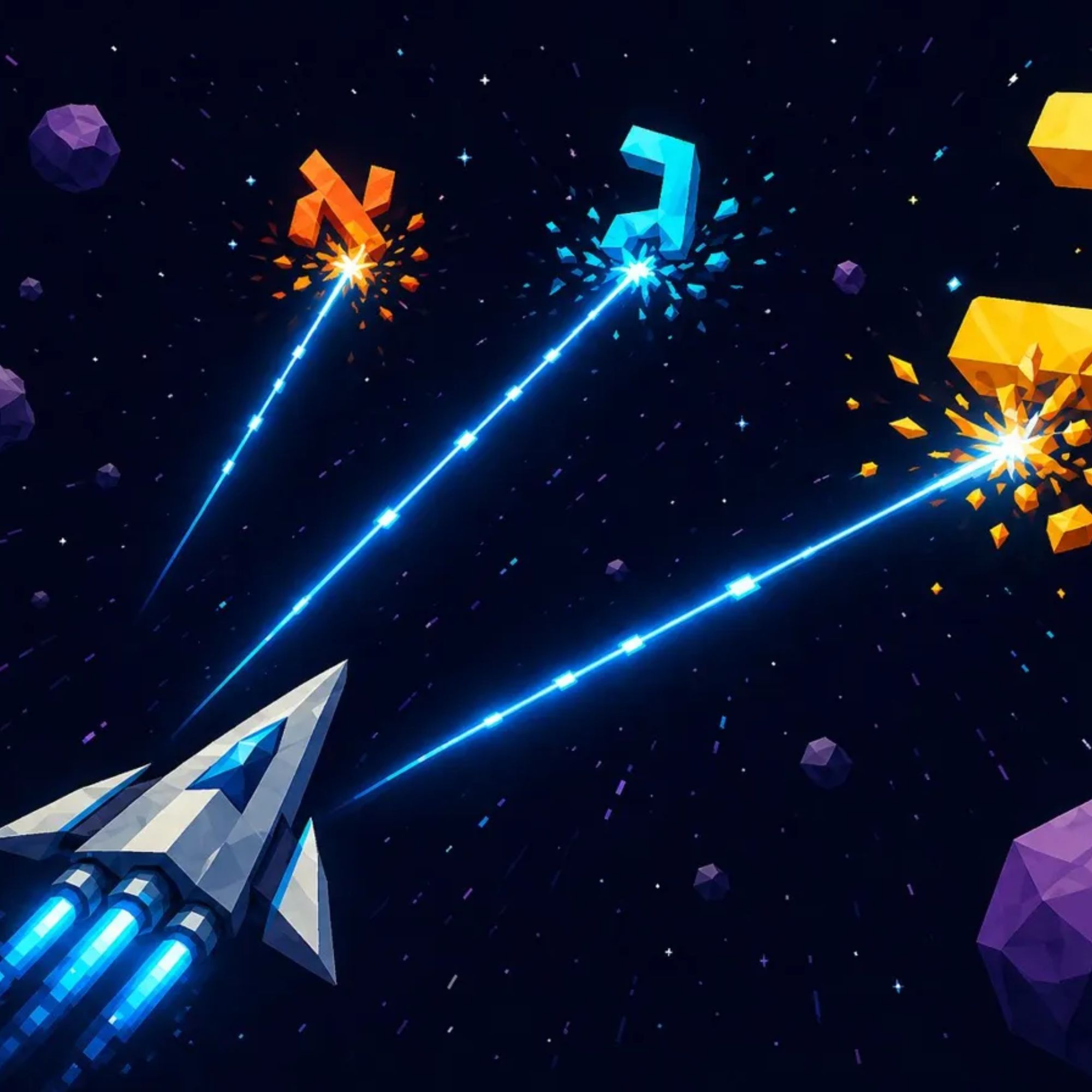 Hebrew Letter Blaster game — shoot falling Hebrew letters to learn the alphabet fast