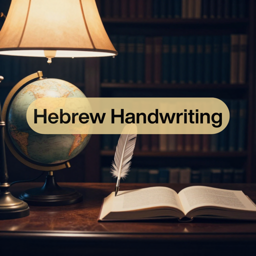 Hebrew handwriting and cursive letter forms