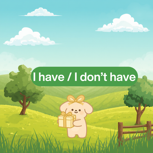 I have and I don't have in Hebrew — יש לי אין לי