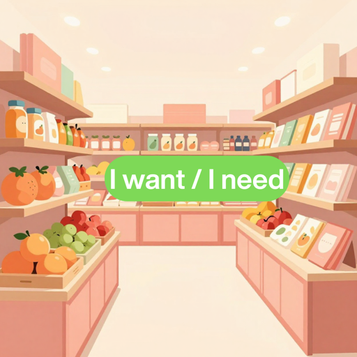 I want and I need in Hebrew — אני רוצה אני צריך
