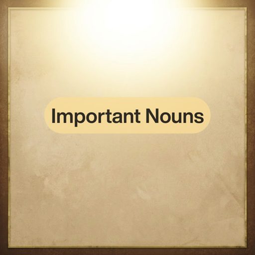 Important Hebrew nouns — everyday vocabulary