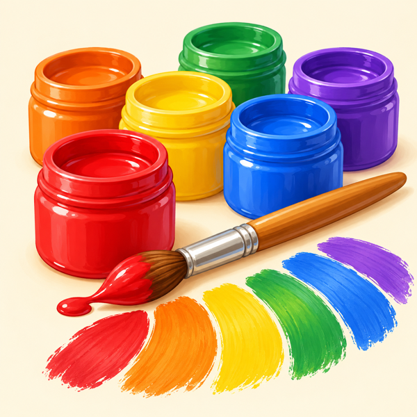Hebrew Colors Quiz — learn color names in Hebrew