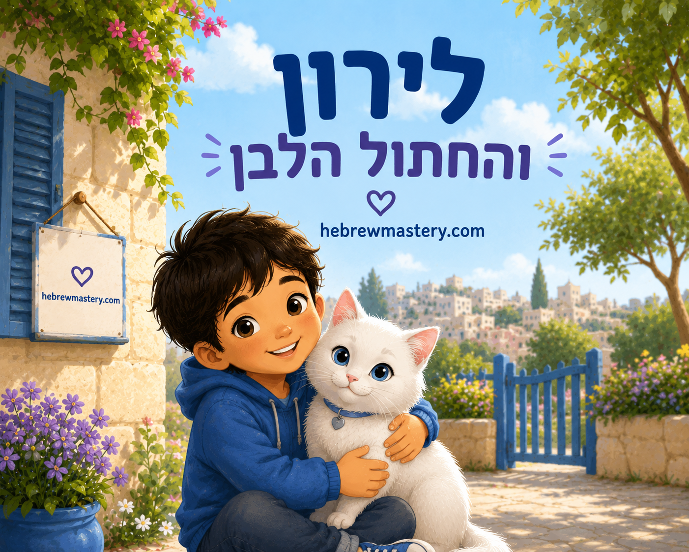 Liron and the Cat — Hebrew short story cover